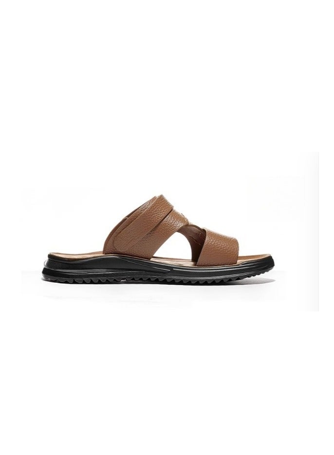 Warrior New Fashionable Leather Men's Business Slippers - Image 5