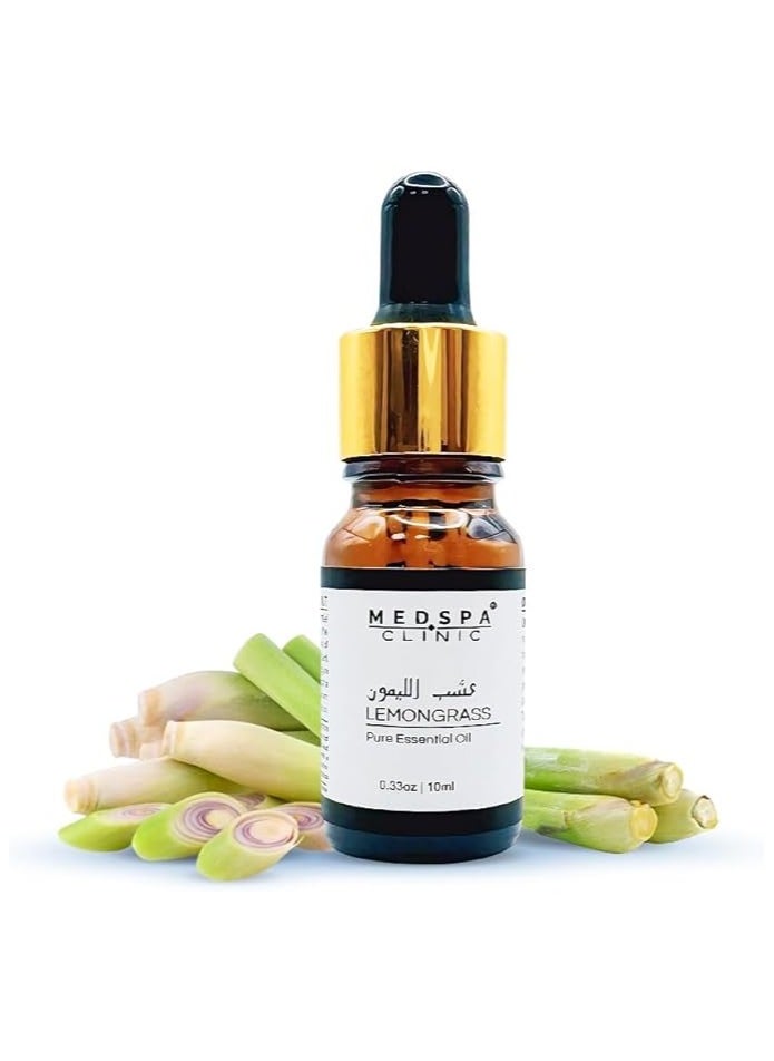 Medspa Pure Lemongrass Essential Oil - 100% Natural and Therapeutic Grade - Aromatherapy for Refreshment and Vitality - 10ml | 0.33oz Bottle - pzsku/ZFF0BF20601DAB563B88AZ/45/_/1710749556/66138c20-abed-4ed5-9899-bf3c94473615