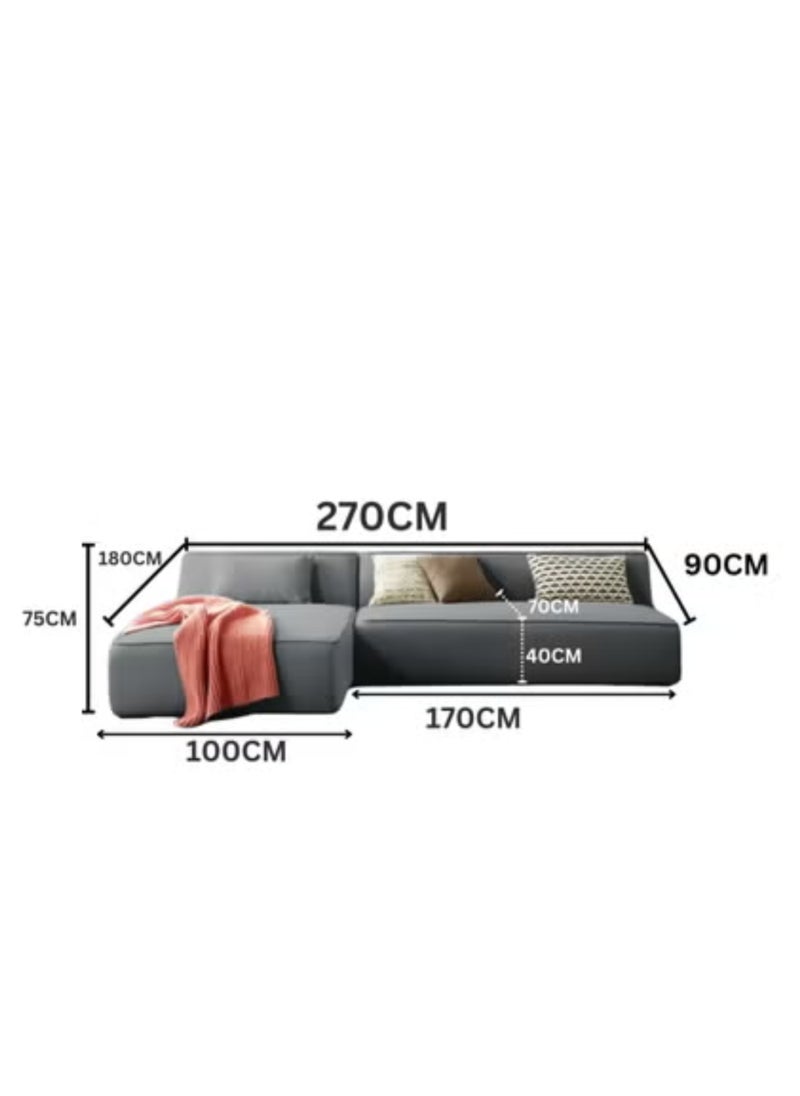 KARNAK Karnak Chelsea 3-Seater Luxury L-Shape Velvet Sofa with Free Pillows - Rose Red  - Image 2