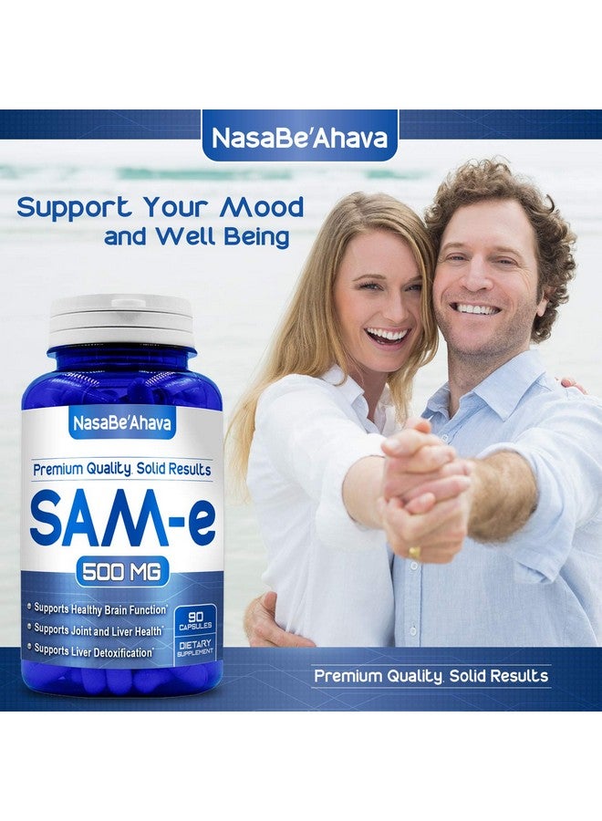 NasaBeahava SAM-E Supplement 500mg | Easy Absorption S-Adenosyl-L-Methionine SAM-e 500mg for Bone Joint and Mood Support Supplement | Made in The USA Non-GMO and Gluten Free (90 Day Supply) - Image 5