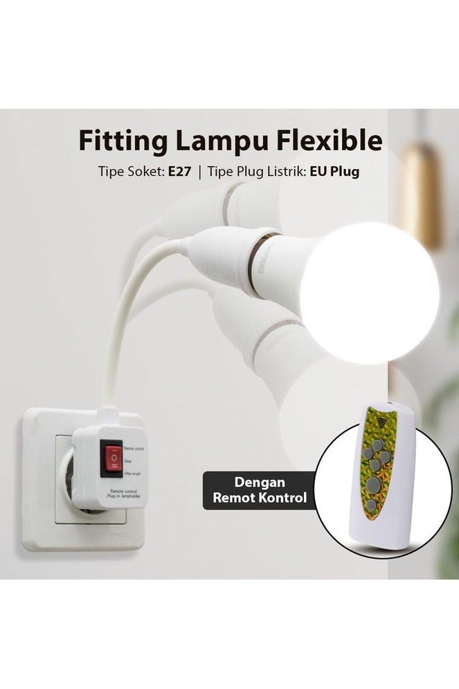 بامير محول مقبس إضاءة قابل للتوصيل مع جهاز تحكم عن بعد ومؤقت، محول مقبس إضاءة قابل للتوصيل، مقبس مصباح مكتبي، حامل مصباح تيار متردد، E26/E27، محول مصباح في جميع الاتجاهات مع مفتاح، مقبس مصباح مكتبي - Image 4