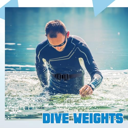 Tellegloww 4 Pcs 1.1 lb Dive Weights Belt for Scuba Diving Coated Dive Weights Nylon Dive Belt with Metal Quick Release Buckle for Free Diving Spear Fishing - Image 5