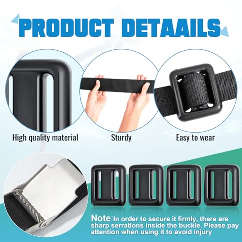 Tellegloww 4 Pcs 1.1 lb Dive Weights Belt for Scuba Diving Coated Dive Weights Nylon Dive Belt with Metal Quick Release Buckle for Free Diving Spear Fishing - Image 3