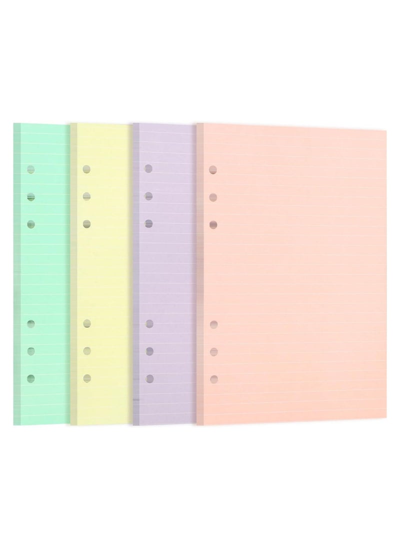 A5 Loose Leaf Paper, A5 Binder Planner Inserts Paper,160 Sheets (320 Pages) 6-Hole Notebook Refills for 6-Ring Refillable A5 Ring Binder Notebook Planner, Lined Paper