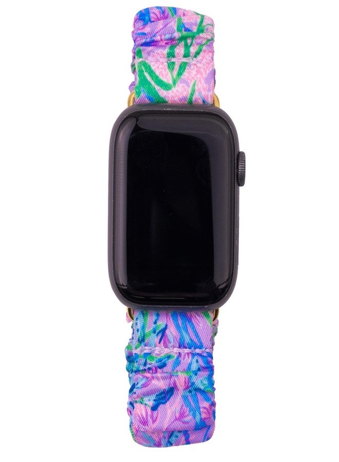 Lilly Pulitzer Scrunchie Band for Smart Watch, Sized to Fit 38mm, 40mm, 42mm, 44mm Smartwatches, Compatible with Apple Watch Series 1-6 (Secret Escape) - Image 2