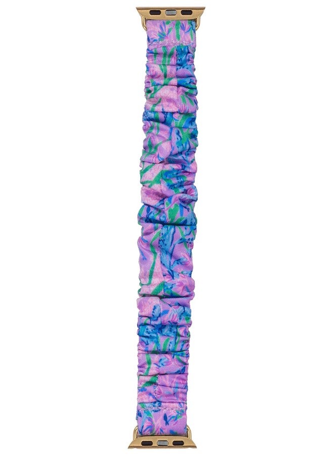 Lilly Pulitzer Scrunchie Band for Smart Watch, Sized to Fit 38mm, 40mm, 42mm, 44mm Smartwatches, Compatible with Apple Watch Series 1-6 (Secret Escape) - Image 3