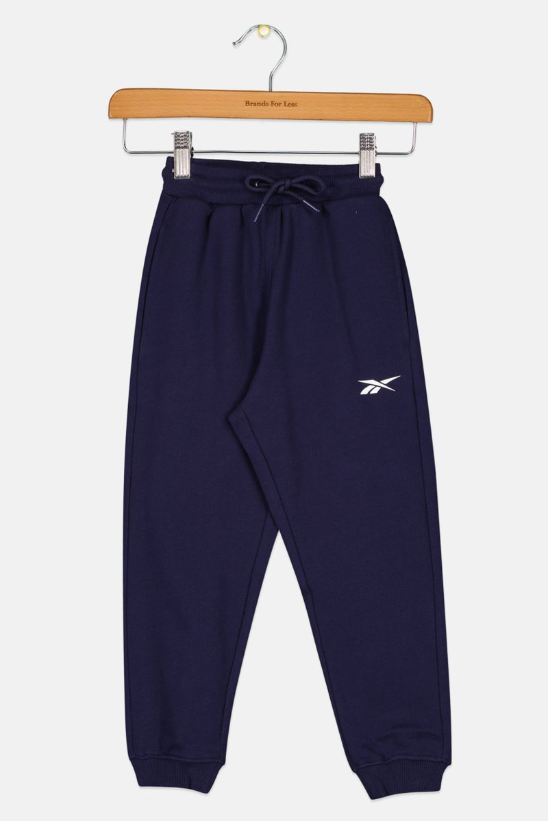 Reebok سروال رياضي خارجي للأطفال الأولاد، لون كحلي - Image 1