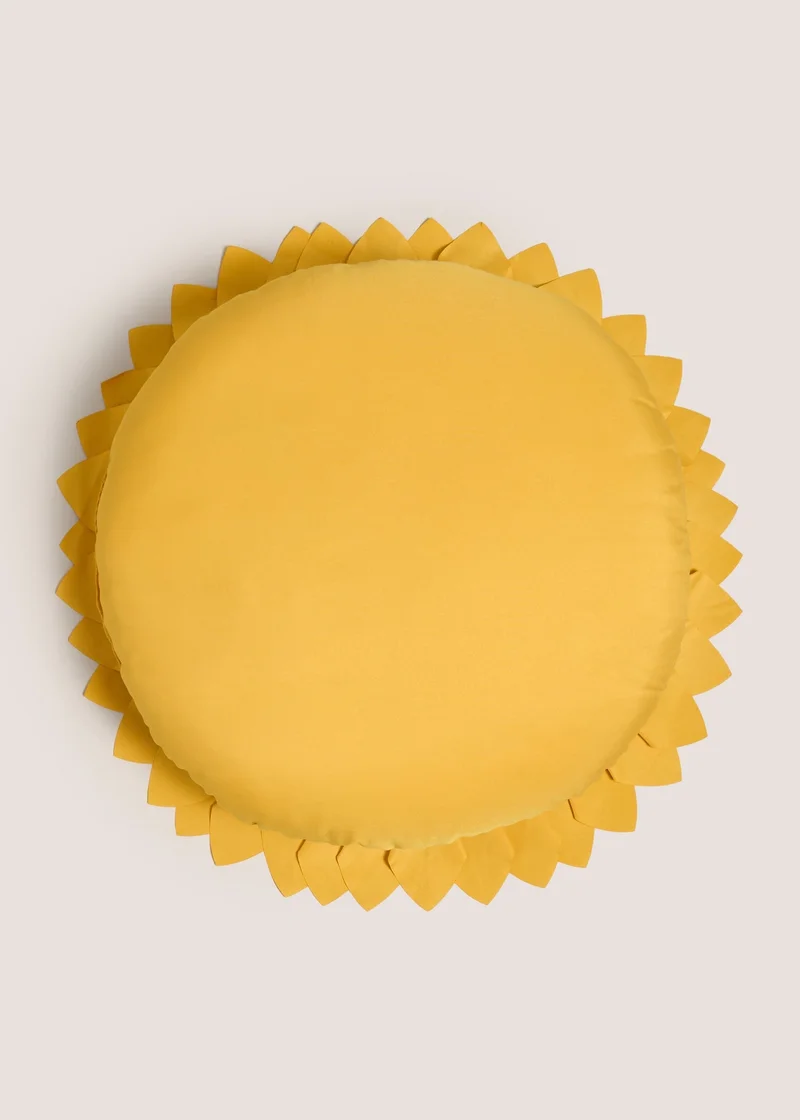 Matalan Flower Cushion Yellow