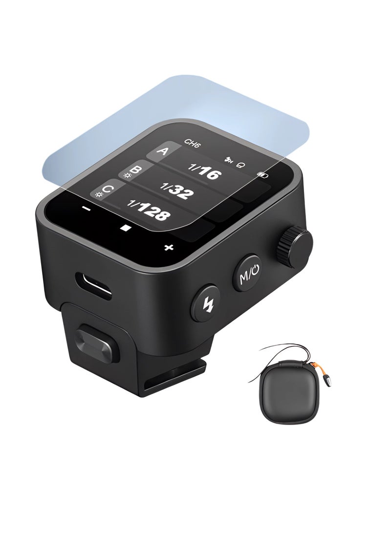 Godox X3C Wireless Trigger Transmitter, 2.4G TTL Flash Trigger With Built In Lithium Battery, Portable Touch Screen Flasher Trigger With TCM Conversion, (X3C With Tempered Film, For Canon Camera)  - Image 1