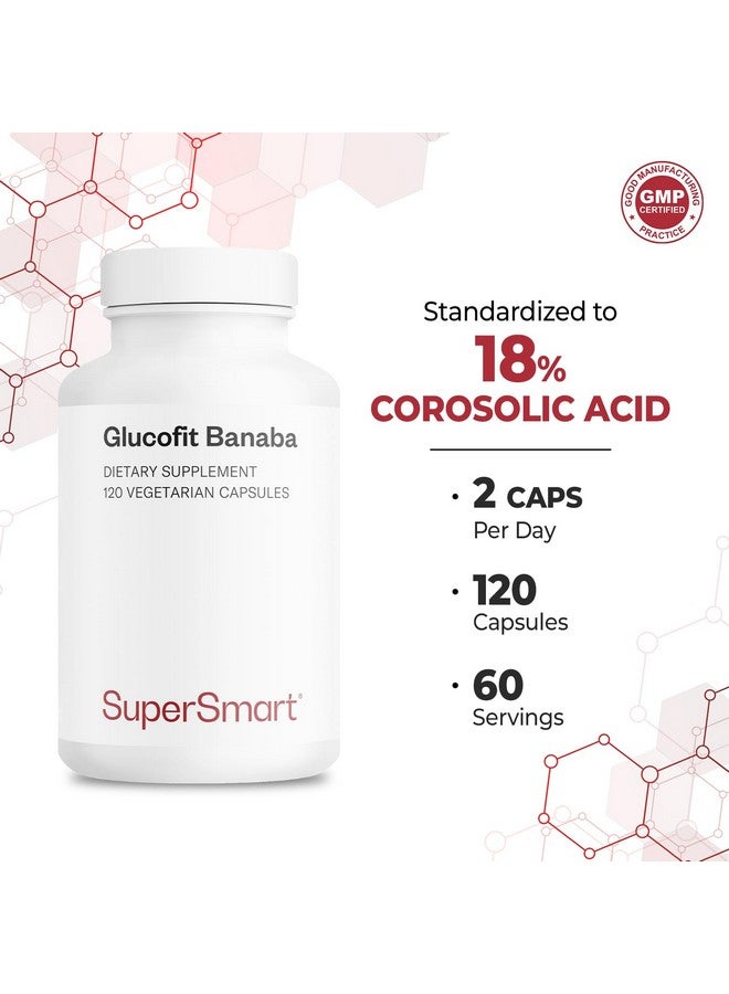 Generic Supersmart - Glucofit 5.3mg per Day (Patented & High Strength) - 18% Corosolic Acid Banaba Leaf Extract Supplement | Non-GMO & Gluten Free - 100 Softgels  - Image 4