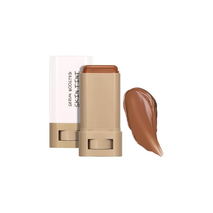 Beauty Balm Serum Boosted Skin Tint, Foundation Makeup Stick Hydrating Tinted Moisturizer, Lightweight and Buildable Solid Tinted Hydrating Serum Foundation Contour Stick, Natural Finish(03#)