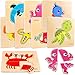 Faburo 8pcs Wooden Puzzles for Toddlers 13 Toddler Puzzles Ages 24 Montessori Toys for 13 Years Girl Boy Sea Animal Puzzle for Kids Jigsaw Puzzle Educational Toys Preschool for 14 - Image 4