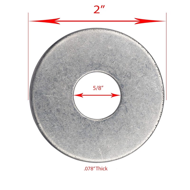 Bolt Dropper Stainless Steel Fender Washer - 1/4 x 1-1/4 Inch Flat Washers for Screws - Corrosion Resistant Metal Washers for Wood and Wet Environments - Reliable Plain Washers for Bolts - Pack of 100 - Image 2