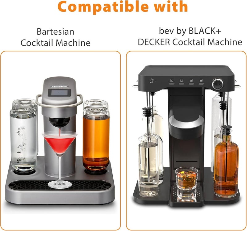 ZECENN Storage Drawer for Bartesian Capsules, Stackable Cocktail Pod Holder for Bartesian Cocktail Machine Compatible with Bev by BLACK+DECKER Cocktail Machine - Black/40 Pods Capacity - Image 4