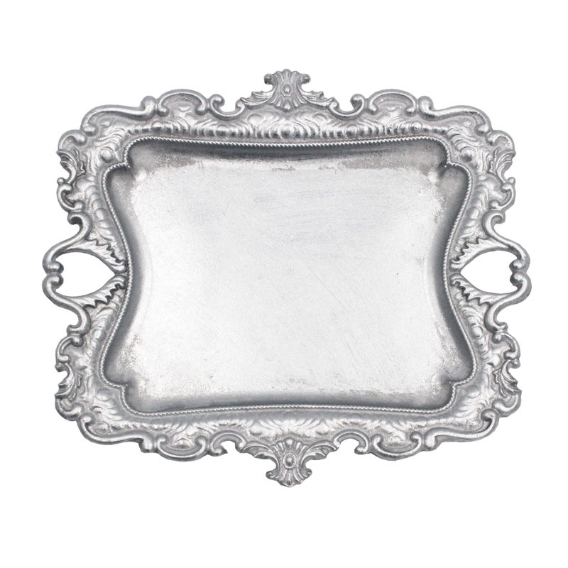 Tstarer Vintage Small Sliver Ring Dish, Birthday & Wedding Gifts for Womenï¼ŒWedding Ring Tray -Sliver (1 Pack) - Image 1