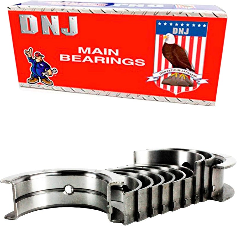 DNJ MB1142 Main Bearings Set Standard Size For 76-03 Dodge, Jeep, Chrysler, Plymouth 5.2L V8 OHV Naturally Aspirated - Image 1