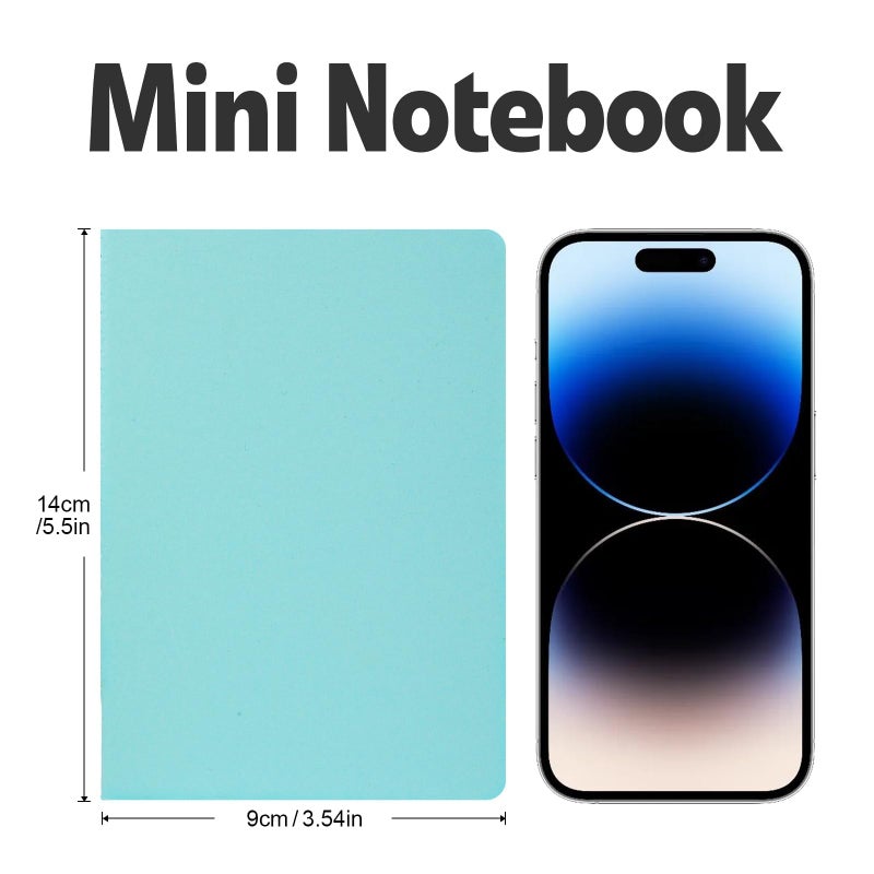 YesBes 100 Pack Small Lined Notepads Bulk, Mini Journal Pocket Notebooks Set 3.5 Inch x 5.5 Inch, Colored Cover Notebook Wide Ruled, 10 Colors 24 Sheets (48 Pages) for Traveler, Students, School Supplies - Image 2