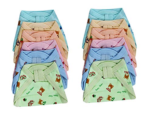 Teri Beri Baby's Cotton Cloth Diapers/Langot Washable and Reusable Nappies (Multicolour, 0-6 Months) Pack of 12 (Printed Hosiery) - Image 5