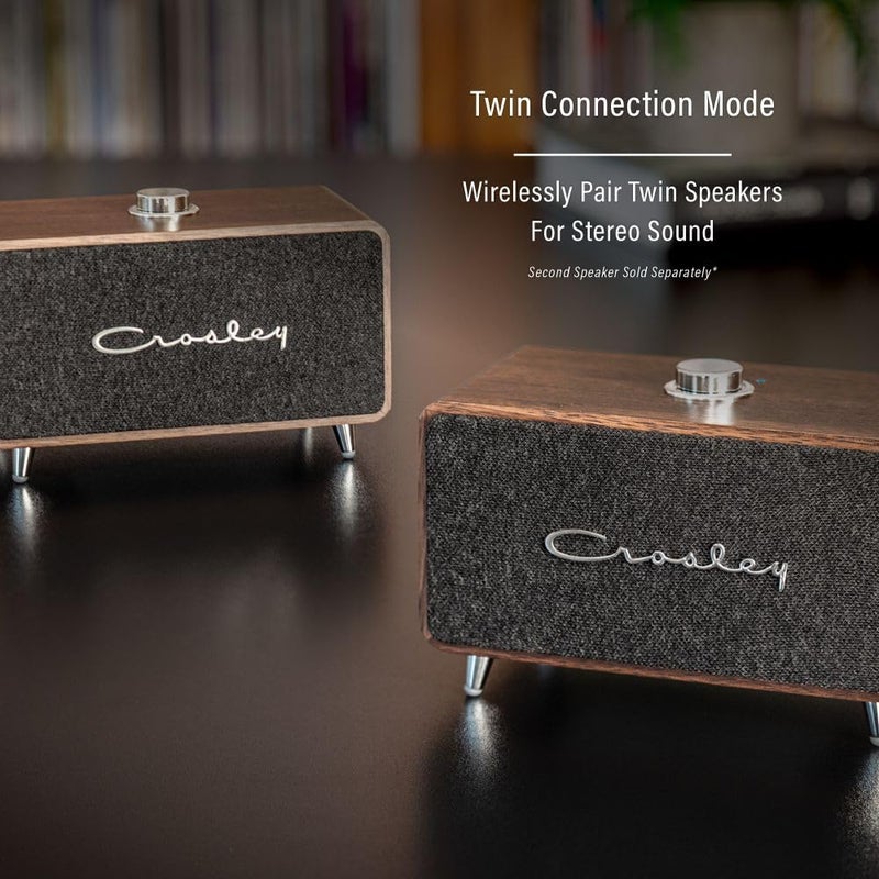 Crosley CR3049A-WA Stanza Portable Rechargeable Bluetooth Speaker, Walnut - Image 5