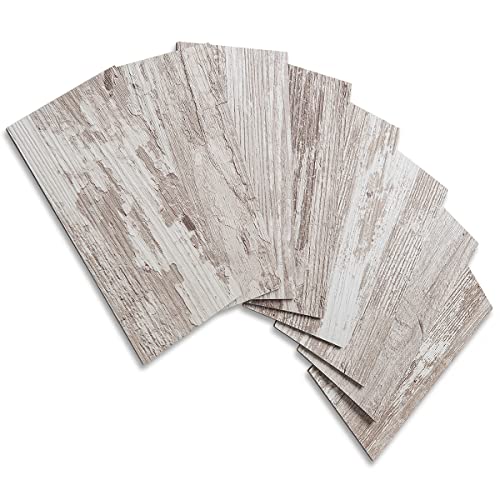 AULIGET 3" x 6" Subway Tile Peel and Stick Backsplash, Thick PVC Stick on Wall Tiles (100, Brown Birch) - Image 1