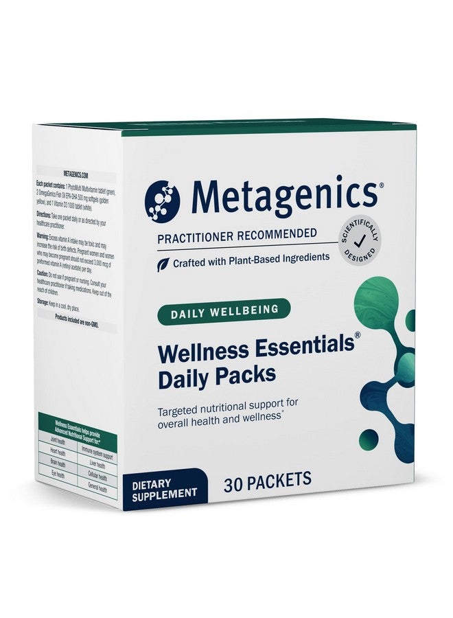 Metagenics Wellness Essentials Daily Packs - 30 Daily Multivitamin Packs - Heart Health Support* - With Vitamin A, C, D, E - Omega-3 Fatty Acids - Non-GMO & Gluten Free - 30 Packets - Image 1