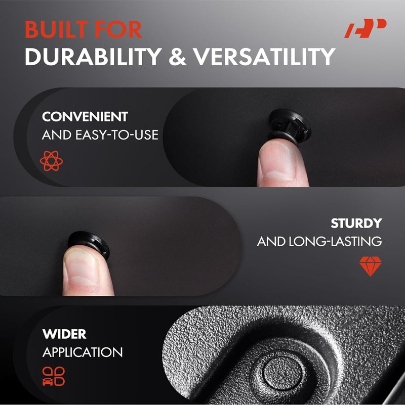 A-Premium 50PCS Nylon Retainer Clip Fasteners - Image 4