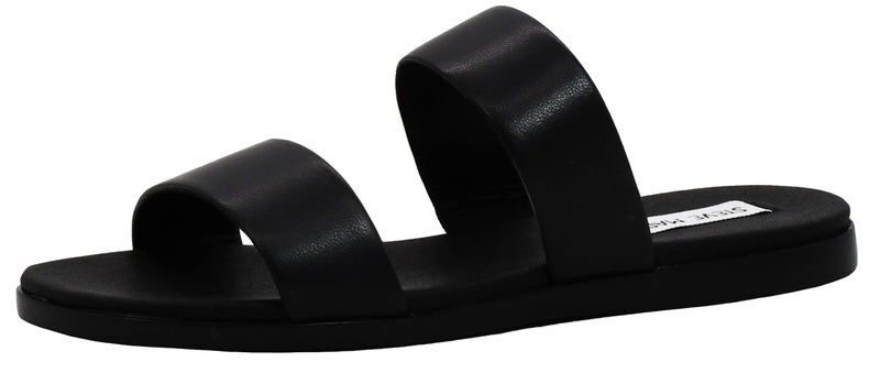 Steve Madden Women's Dual Black/Black Flat Sandal 8.5 M US - Image 1