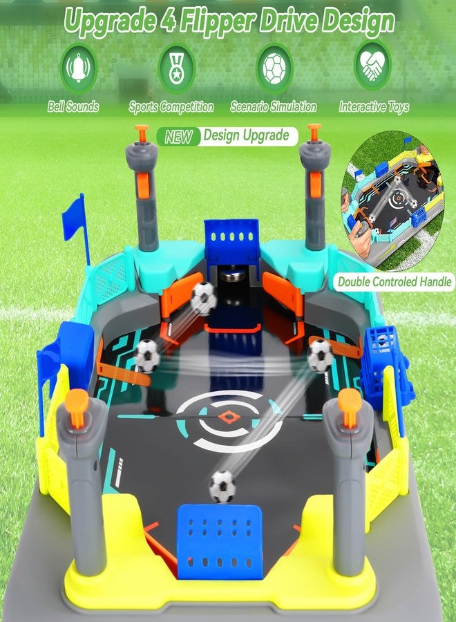 COUOMOXA Mini Soccer Board Game for Kids: Interactive Soccer Gifts for 3 4 5 6 7 8-12 Year Old Boys Girls - Table Foosball Game Toy for Indoor Home Party Family - Perfect Christmas Birthday Gift for Kids 4-10 - Image 2
