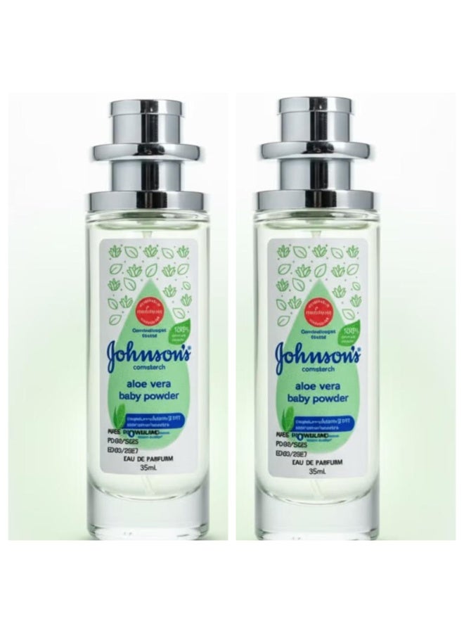 Baby Powder Perfume With Aloe Vera  35 ML 2 pcs