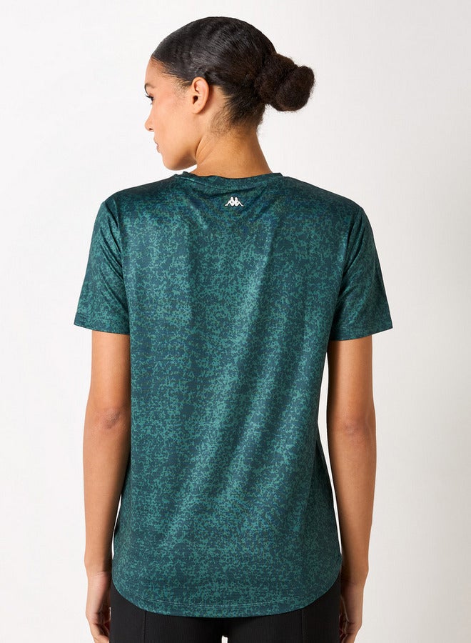 Kappa Logo Print T-shirt with Short Sleeves and Crew Neck - Image 3