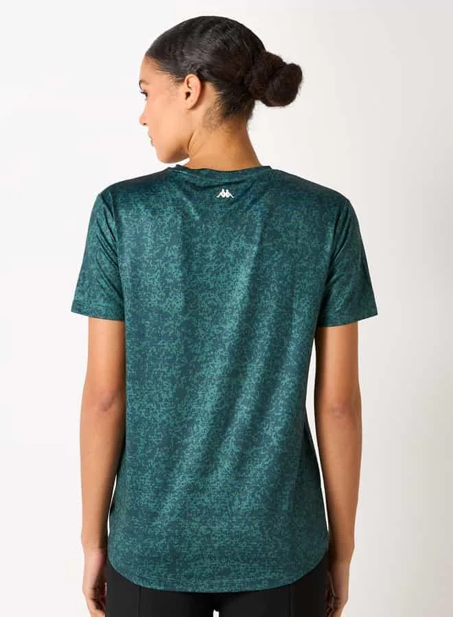 Kappa Kappa Logo Print T-shirt with Short Sleeves and Crew Neck