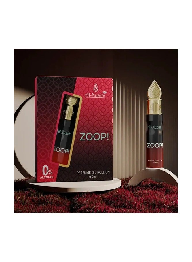 Al Nuaim Al-Nuaim Zoop Attar Roll-On 6ml | Alcohol-Free Unisex Concentrated Perfume Oil | Long Lasting Fresh, Fruity & Floral Fragrance for Men & Women | Pocket Size Attar - Image 1