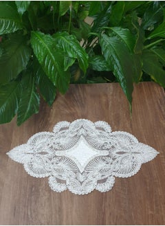 Al Zaabiah Table Runner Crochet Pineapple Shape 48×26cm  - Image 3