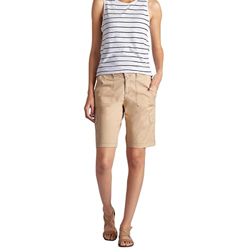 Lee Women's Relaxed Fit Avey Knit Waist Cargo Bermuda Short Café 14 - Image 5