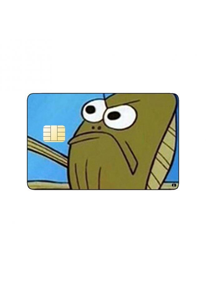 RKN - PRINTED BANK CARD STICKER Animation Fred From Spongebob Squarepants By Nickelodeon - Image 1