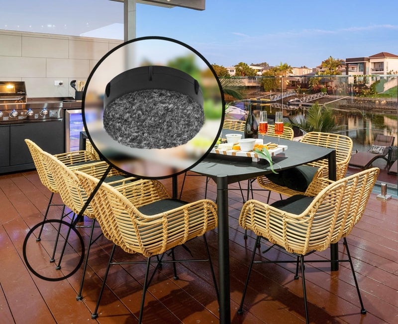 Slipstick Don'T Scratch Your Deck Gorilla Outdoor 1-1/2 Inch Patio Furniture Feet Caps (8 Pack) Floor Protecting Replacement Feet Glides For Metal Outdoor Furniture, Weatherproof Berber Sliders - Image 5