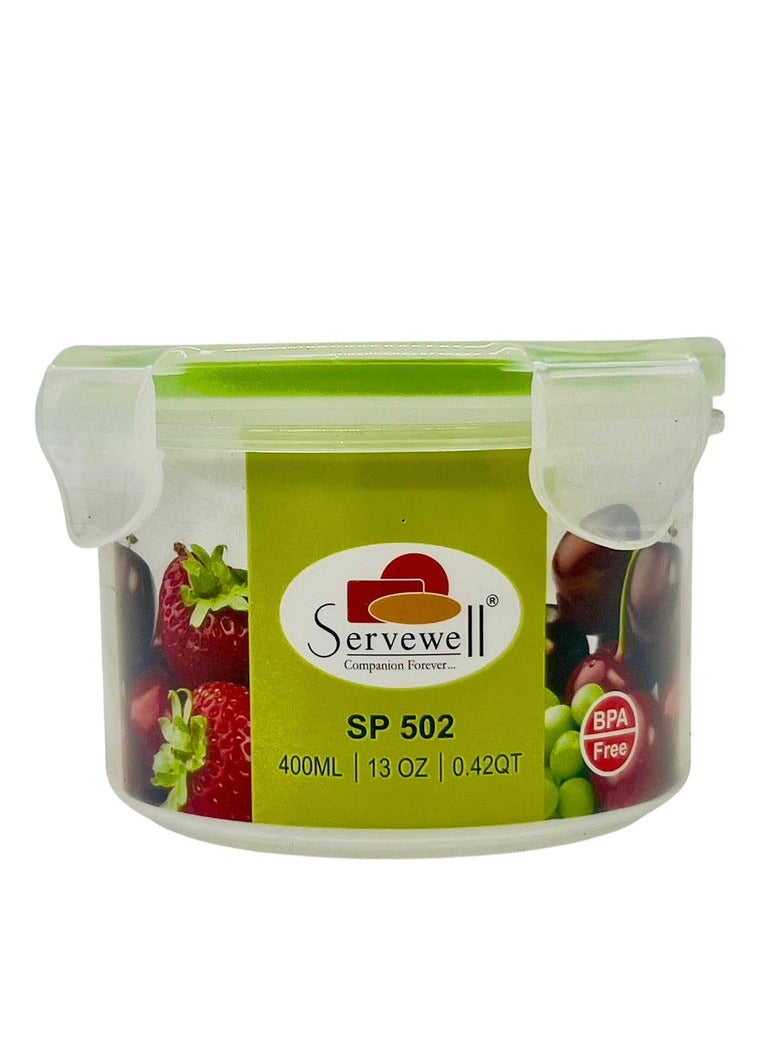 SERVEWELL Round Food Container 400ml- SF9137 - Image 1