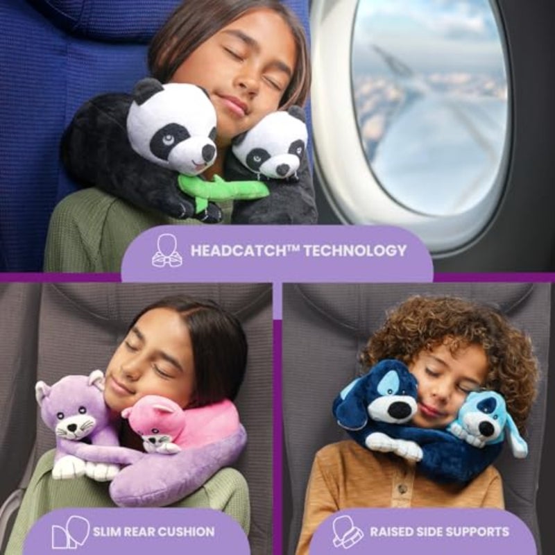 Evolution Travel Pillow with Innovative Chin Strap and Head Support, Super Soft and Fun 's Pillow Design for Comfortable Travel Dolls - Image 2