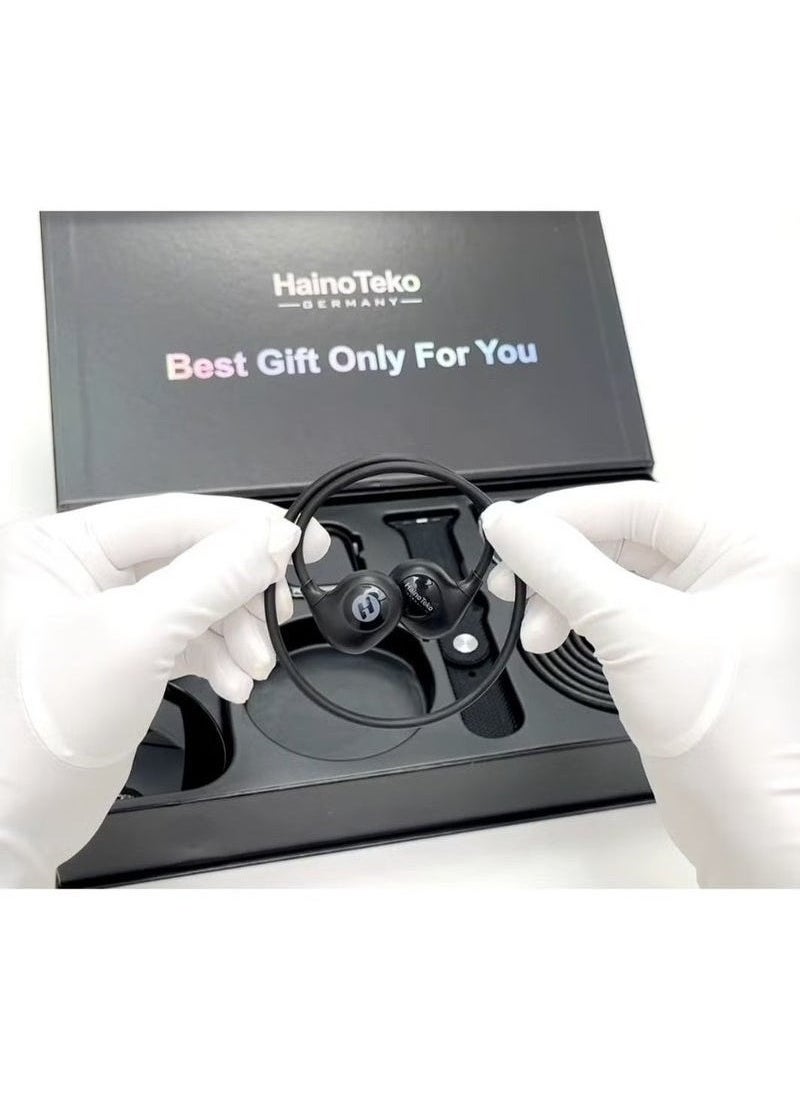 Haino Teko - Smart Watch Gift Box with Sunglasses, Belt, and Neckband for Men and Boys – Complete Stylish Gift Set for Special Occasions – Black - Image 1