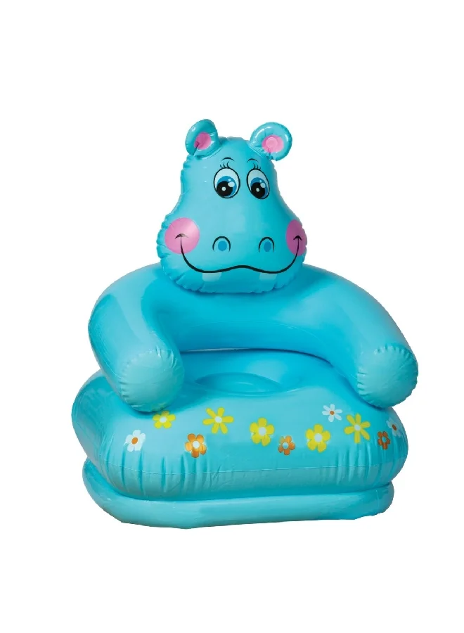 INTEX Durable Vinyl Inflatable Animal Shape Chair Yellow 0.74 x 0.84 x 0.65 m 68556