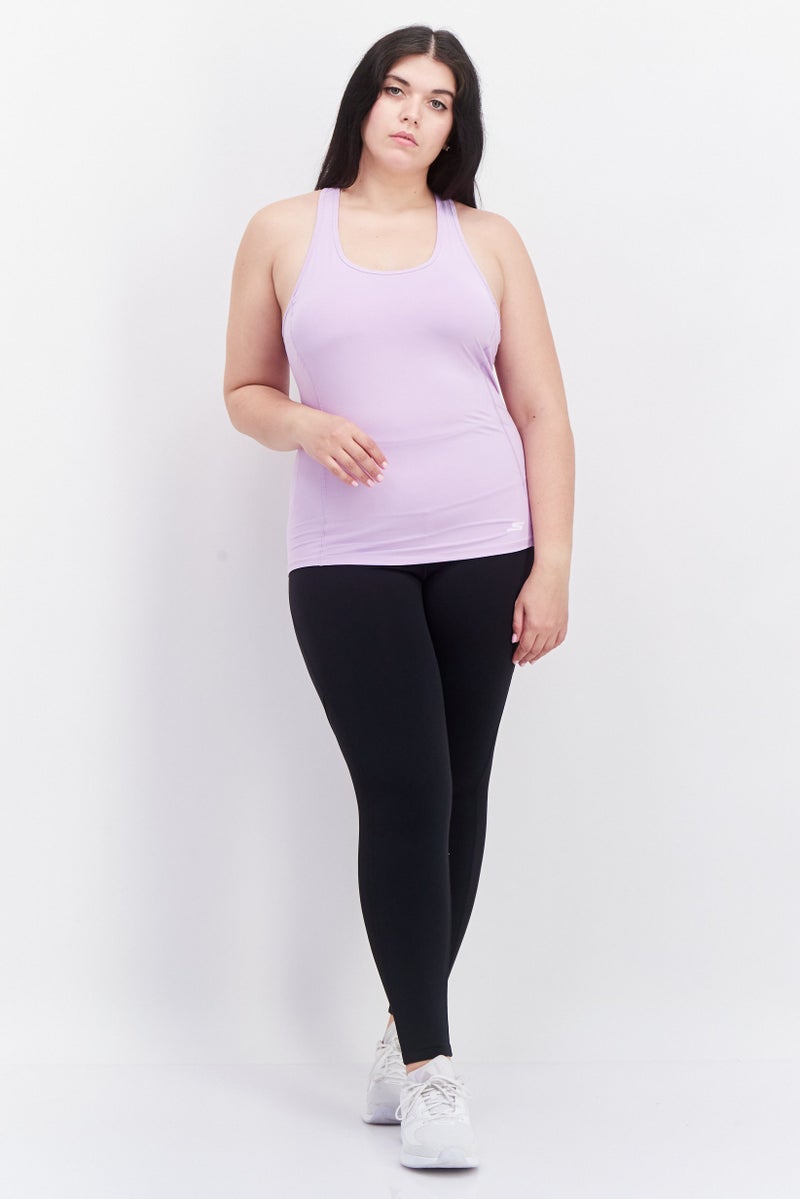 SKECHERS تي شيرت تدريب بلا أكمام للنساء، بنفسجي - Image 3