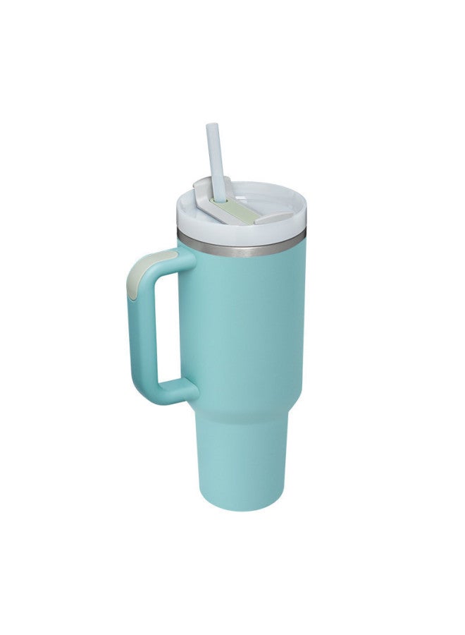 40oz First And Second Generation Car Cup Stainless Steel Handle Thermos Cup Large Capacity Straw Cold Ice Cup