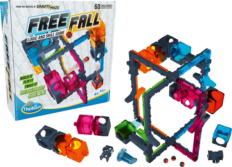 ThinkFun Freefall - Logic-Based Marble Maze Game | Skill Enhancing | Fun for Kids, Teens, Adults | Mind-Stimulating Puzzles | Single or Multiplayer - Image 1