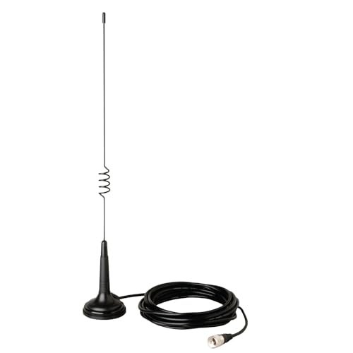 Cobra HG A1000 18.5 inch Magnetic Mount CB Antenna – Heavy Duty Magnet, For use in Cars, SUVS Recreational Vehicles 100 Watt Power Handling Capability, Black - Image 1