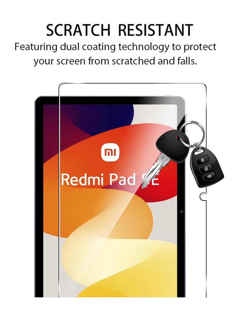 تي دبليو إي جي جي أو أن - واقي شاشة زجاجي من الزجاج المقسى لجهاز Redmi Pad SE مقاس 11 بوصة متوافق مع هاتف Redmi Pad SE مقاس 11 بوصة شفاف - Image 1