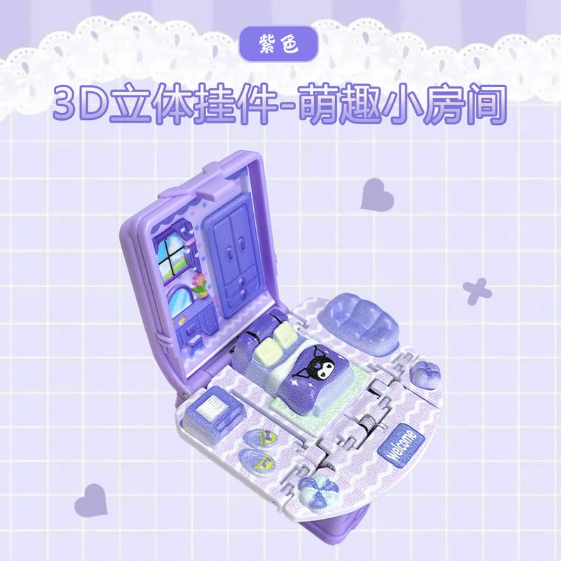 3D Dinosaur Folding Bomb Book Mini Keychain Space Astronaut Puzzle Castle Decompression Creative Toys - Image 1