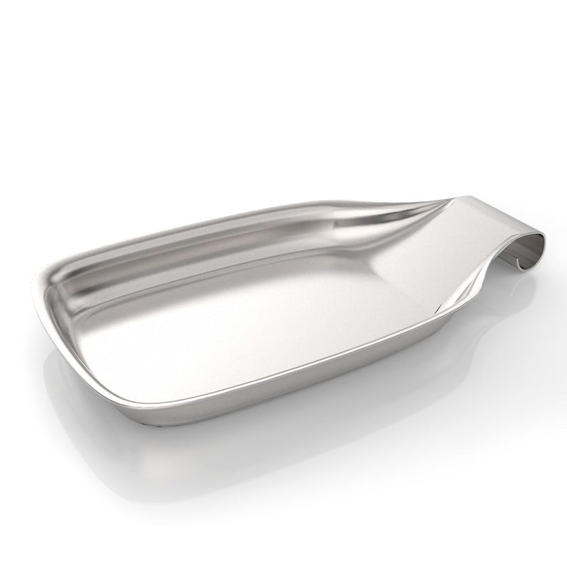 Spoon Rest for Stove Top Amytalk 8 X 4 Inch Large Stainless Steel Spoon Rest Heavy Duty Holder for Kitchen Spatula Ladle Brush and Other Cooking Utensils