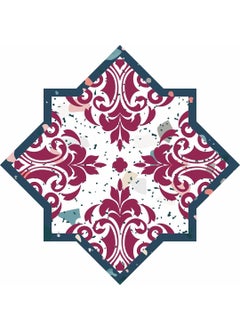 KREEPO KREEPO FloorTiles Vinyl Sticker Floral Botanical Design SelfAdhesive Waterproof for HomeKitchenLiving RoomOffice Set of 20 Multicolour Size 11CM X 11CM_Kr10  - Image 1