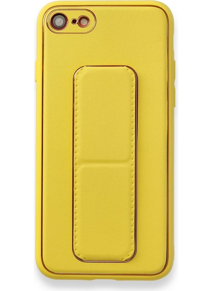 FUJIMAX Apple iPhone 8 Case Horizontal and Vertical Stand Camera Lens Protection Leather Coco Stand Cover