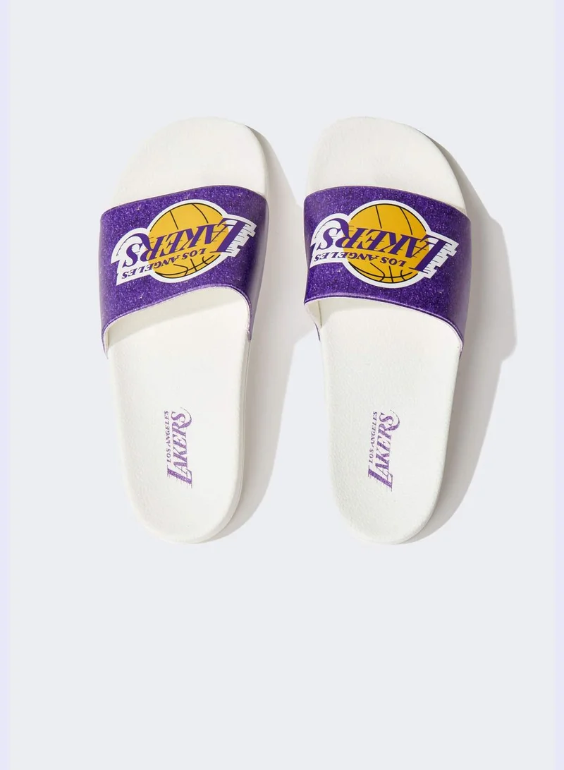 DeFacto Woman NBA Los Angeles Lakers Licenced  Flip Flops